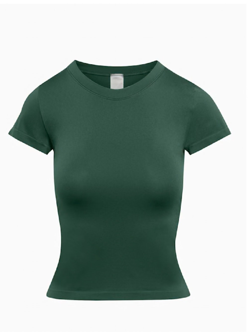 Sunday Best Green Crew Neck Short Sleeve Top Smooth Seamless Willow T-shirt L